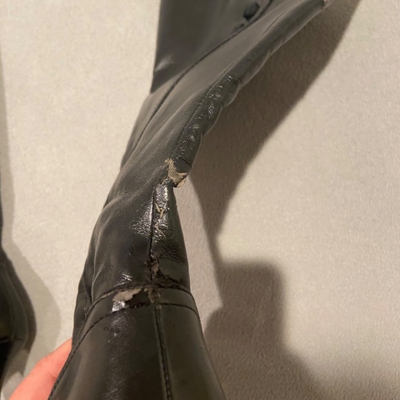 Liz Claiborne Black Knee-High Boots, Size 9, 3” Heel - Picture 5 of 10